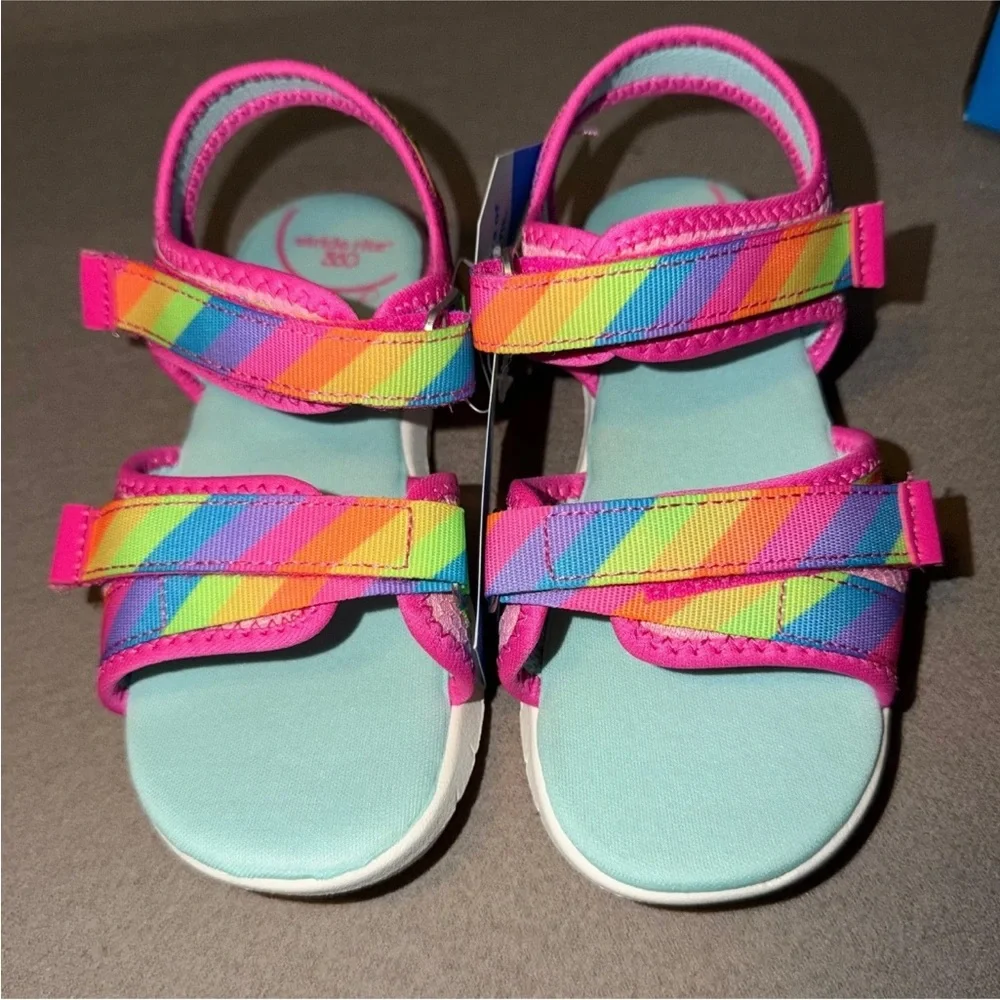 Stride Rite 360 Sevita Girls' Light-Up Sandals Rainbow, Size 13 New with tags